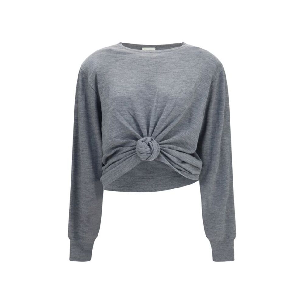 Magda Butrym Women Long-Sleeve Knot T-Shirt